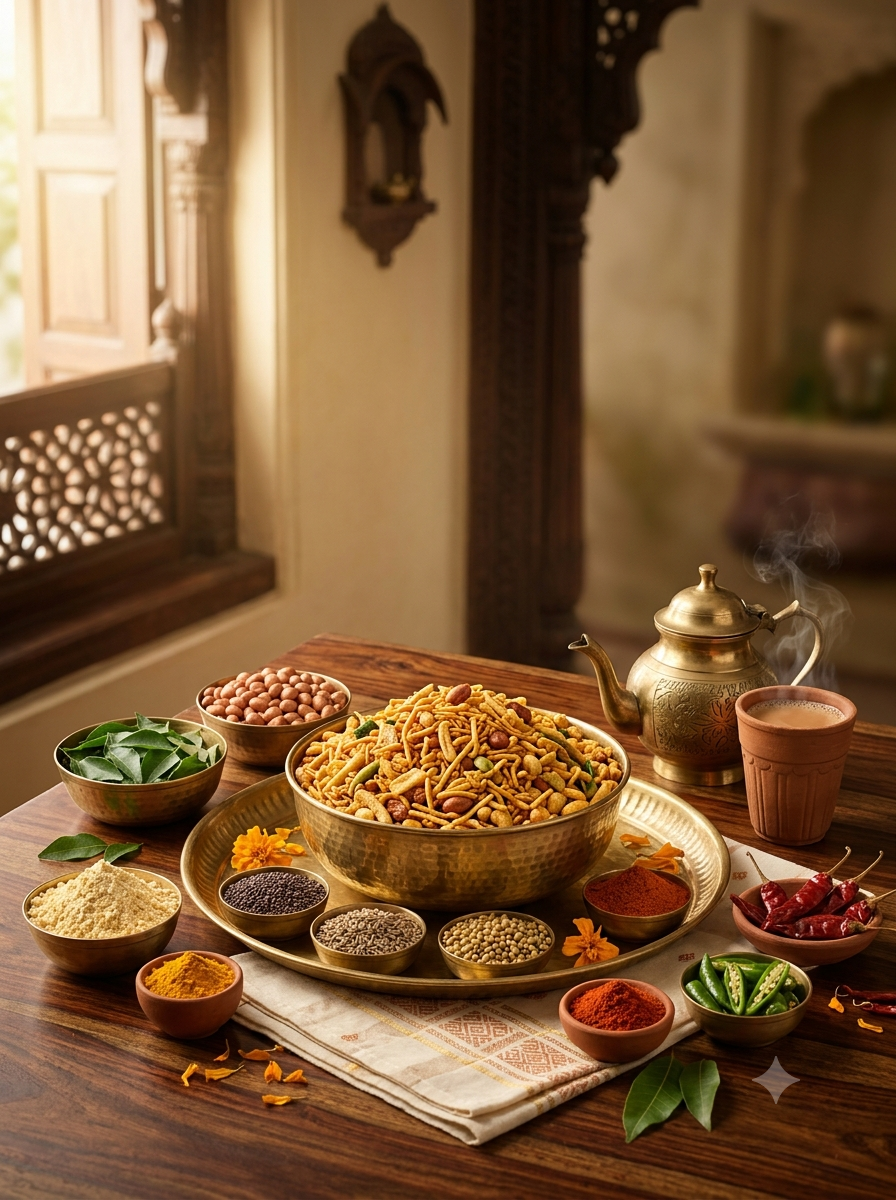 Traditional Indian snacks collection